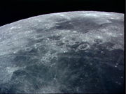 Moon surface. NASA photo.