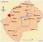 Map of Lesotho
