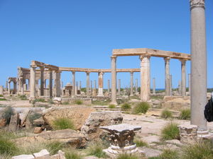 Ruins of Leptis Magna in Libya