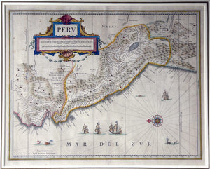 Map of Peru. Ioannem Ianssonium. (1647)