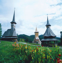 Romanian old wooden church in Maramures