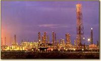 Oil refining area in the Eastern Province