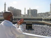 Supplicating Pilgrim at Masjid Al Haram. Mecca