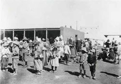 Boer women and children in British concentration camps.