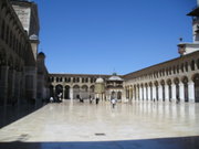 The Umayyad Mosque courtyard, Damascus