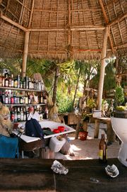 A bar in Zanzibar, Tanzania