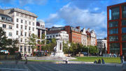 Piccadilly Gardens, one of Manchester's main public squares