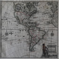 Map of America by Jonghe, c. 1770.