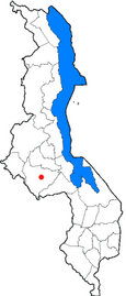 Location of Lilongwe in Malawi