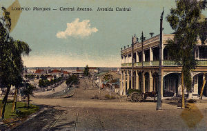 Avenida Central in colonial Lourenço Marques (now Maputo), c1905
