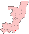 Map of the Republic of the Congo showing Brazzaville.
