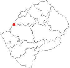 Location of Maseru in Lesotho