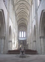 Inside of the Cathedral of Magdeburg, looking towards east