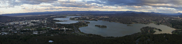 Lake Burley Griffin seen from Telstra Tower
