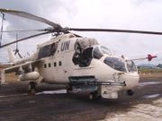 A Mil Mi-24 in use by UNMIL peacekeeping forces in Monrovia