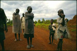 To avoid abduction by the LRA, every night as many as 40,000 children flee their homes in the countryside to sleep in the relative safety of towns. Known as "night commuters", they seek refuge overnight at churches, hospitals, bus stations and temporary shelters before returning home again each morning.
