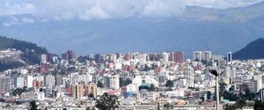 Partial view of northeastern Quito. The buildings on the topmost part of the photo are on the residential avenue named Avenida Gonz&aacute;lez Su&aacute;rez after former Quito archbishop Federico Gonz&aacute;lez Su&aacute;rez.