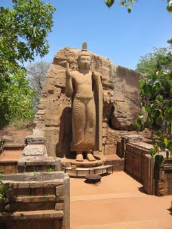 The Buddha statue Aukana, in Sri Lanka 