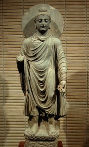 One of the first representations of the Buddha, 1st-2nd century CE, Greco-Buddhist art of Gandhara.