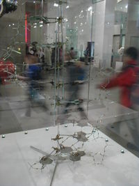 Crick and Watson DNA model built in 1953, currently on display at the National Science Museum in London.