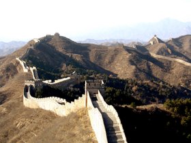 Borders delineate states - a prominent example is the Great Wall of China, which stretches over 6700 km, and was first erected in the 3rd century BCE to protect the north from nomadic invaders. It has been rebuilt and augmented several times since.