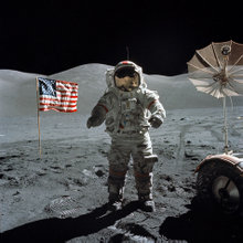 The last exploration of the moon, Apollo 17, 1972.