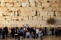 The Western Wall in Jerusalem is all that is known to remain of the Second Temple. The Temple Mount is the holiest site in Judaism.