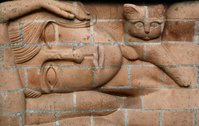 Lady with Kittens  at Delapr&eacute; Abbey
