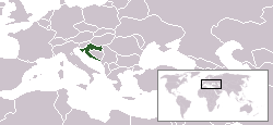 Location of Croatia
