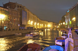 One of St Petersburg's many canals.