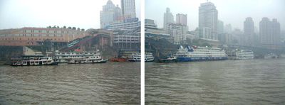 Chongqing waterfront on the Jialing. See the funicular article for some details