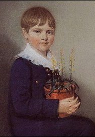 The seven-year-old Charles Darwin in 1816, a year before the sudden loss of his mother.