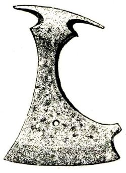 Iron axehead from Swedish Iron Age, found at Gotland, Sweden.