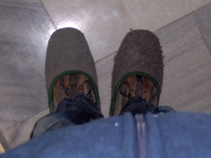 The slippers needed