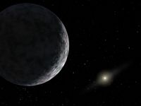 An artist's impression of the view towards the Sun from near 2003 UB313.