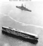 The first flat deck, HMS Argus in 1918