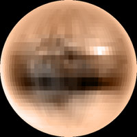 Pluto in True Color
