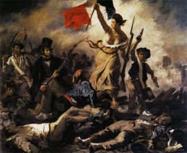 Eugène Delacroix - La liberté guidant le peuple, Liberty leading the People, a symbol of the French Revolution of 1830