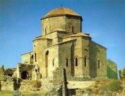 Jvari Monastery in Mtskheta, at the place of Armazi idol (584-605)