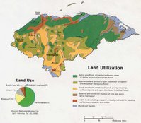 Land use map of Honduras, 1983