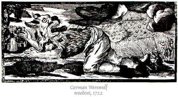 Depiction of a werewolf.