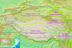 The southern part of the Tibet Autonomous Region of China lie on the Himalaya.