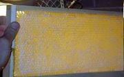 A capped frame of honeycomb