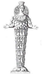  Artemis of Ephesus: an 18th-century engraving of a Roman marble copy of a Greek original
