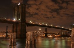 Brooklyn Bridge at night
