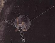 An artist's impression of Pioneer 10.