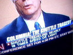 CNN erroneously states Columbia was traveling at nearly 18 times the speed of light