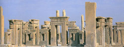 The 2500 year old ruins of Persepolis.