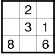 Sudoku Example 3x3 Grid